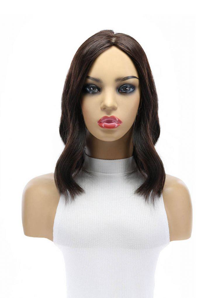 14" Emerald Silk Top Topper Dark Brown - Image 4