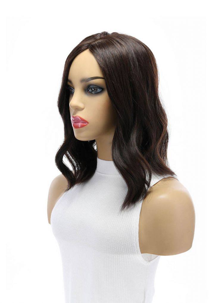 14" Emerald Silk Top Topper Dark Brown - Image 5