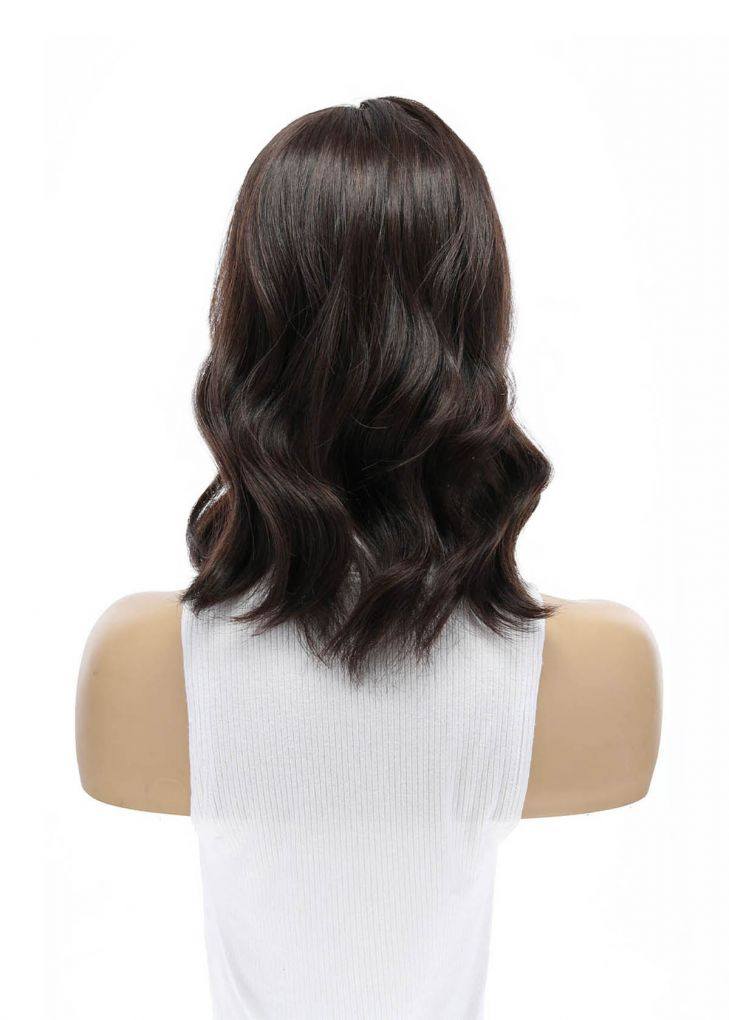 14" Emerald Silk Top Topper Dark Brown - Image 6