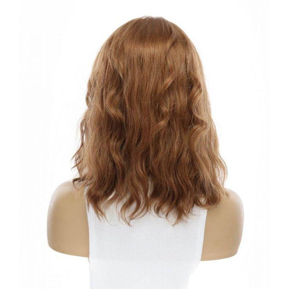 14" Emerald Silk Top Topper Strawberry Blonde Wavy - Image 3