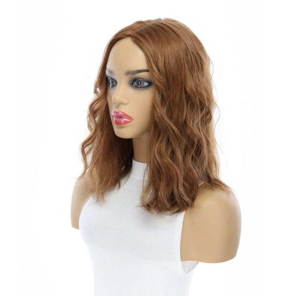 14" Emerald Silk Top Topper Strawberry Blonde Wavy - Image 4