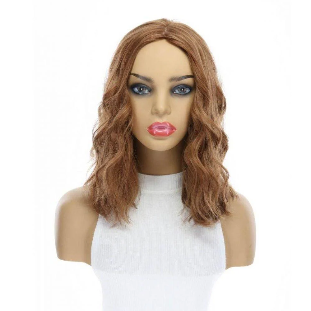 14" Emerald Silk Top Topper Strawberry Blonde Wavy - Image 6